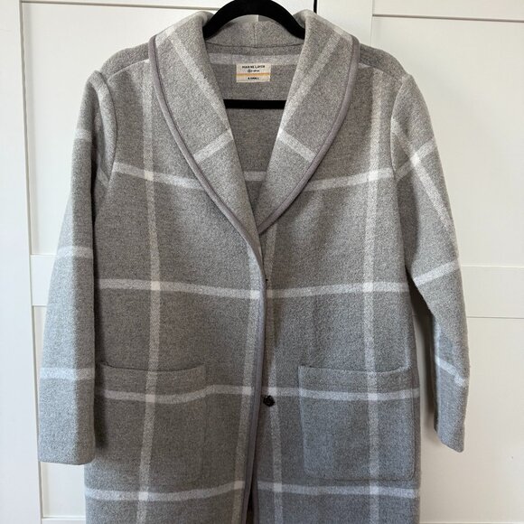 Marine Layer Gray Wool Blend Jacket - Picture 1 of 5
